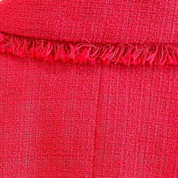 NEW House of Harlow Tweed One Button Blazer Watermelon Size Small - Picture 11 of 14